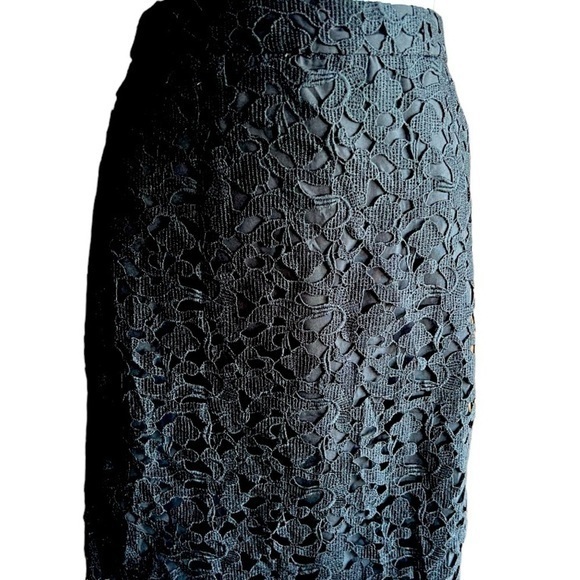 J. Crew Dresses & Skirts - $10 Saturday Savings! 🛍J Crew Dressy Lace Black Elegant Skirt
